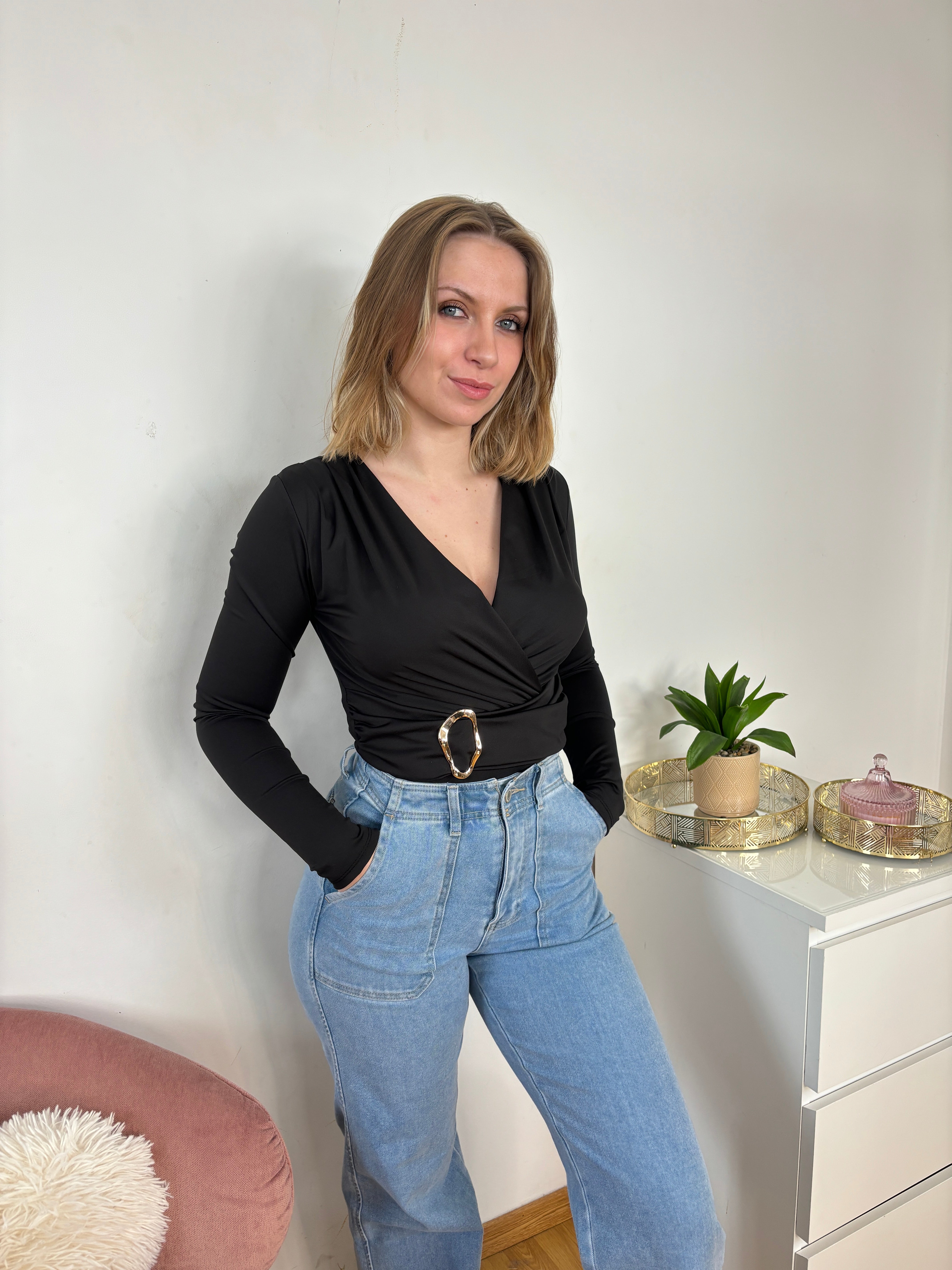 BODY ÉLÉGANT BOUCLE NOIR
