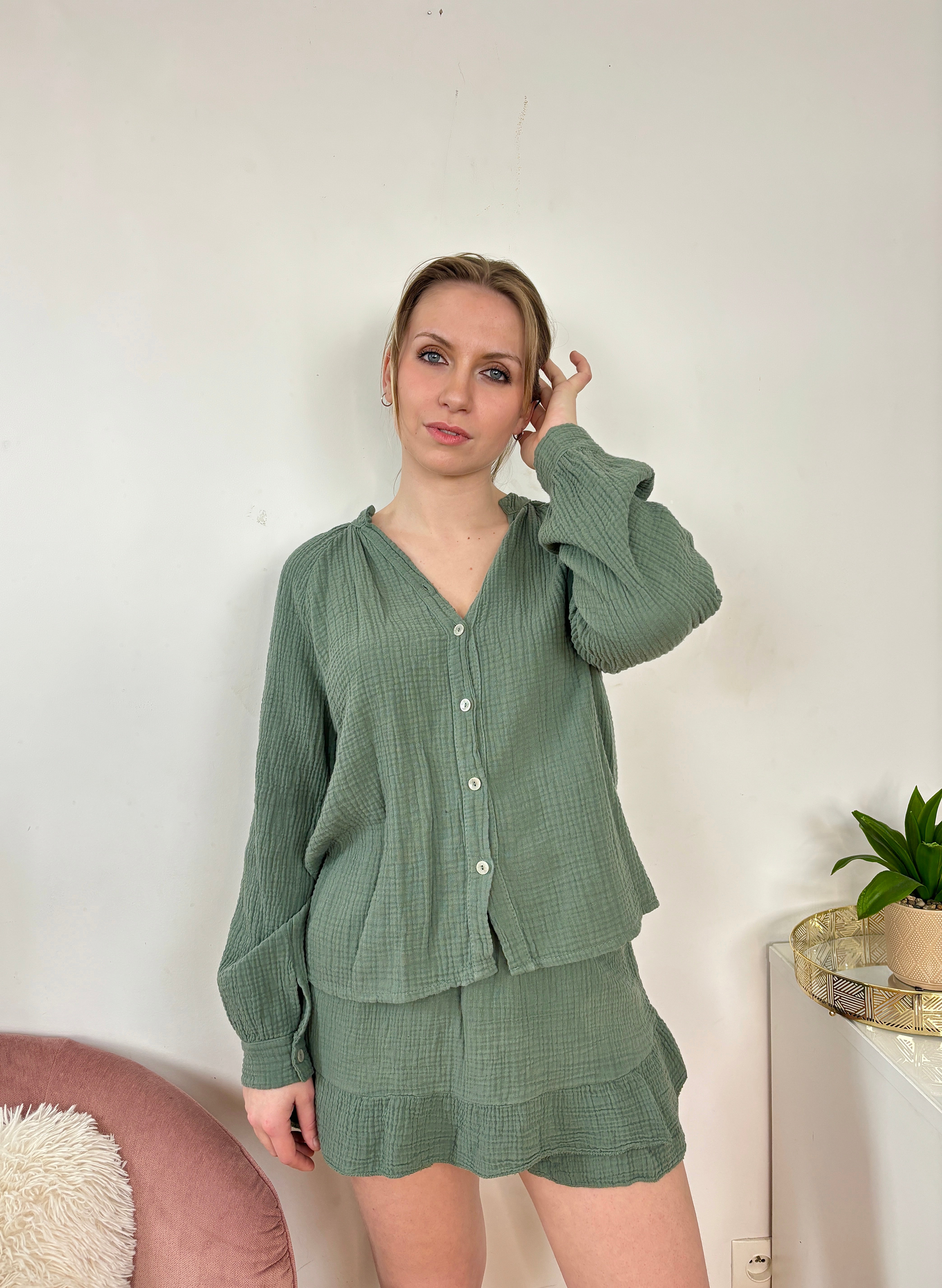 CHEMISE NADÈGE KAKI