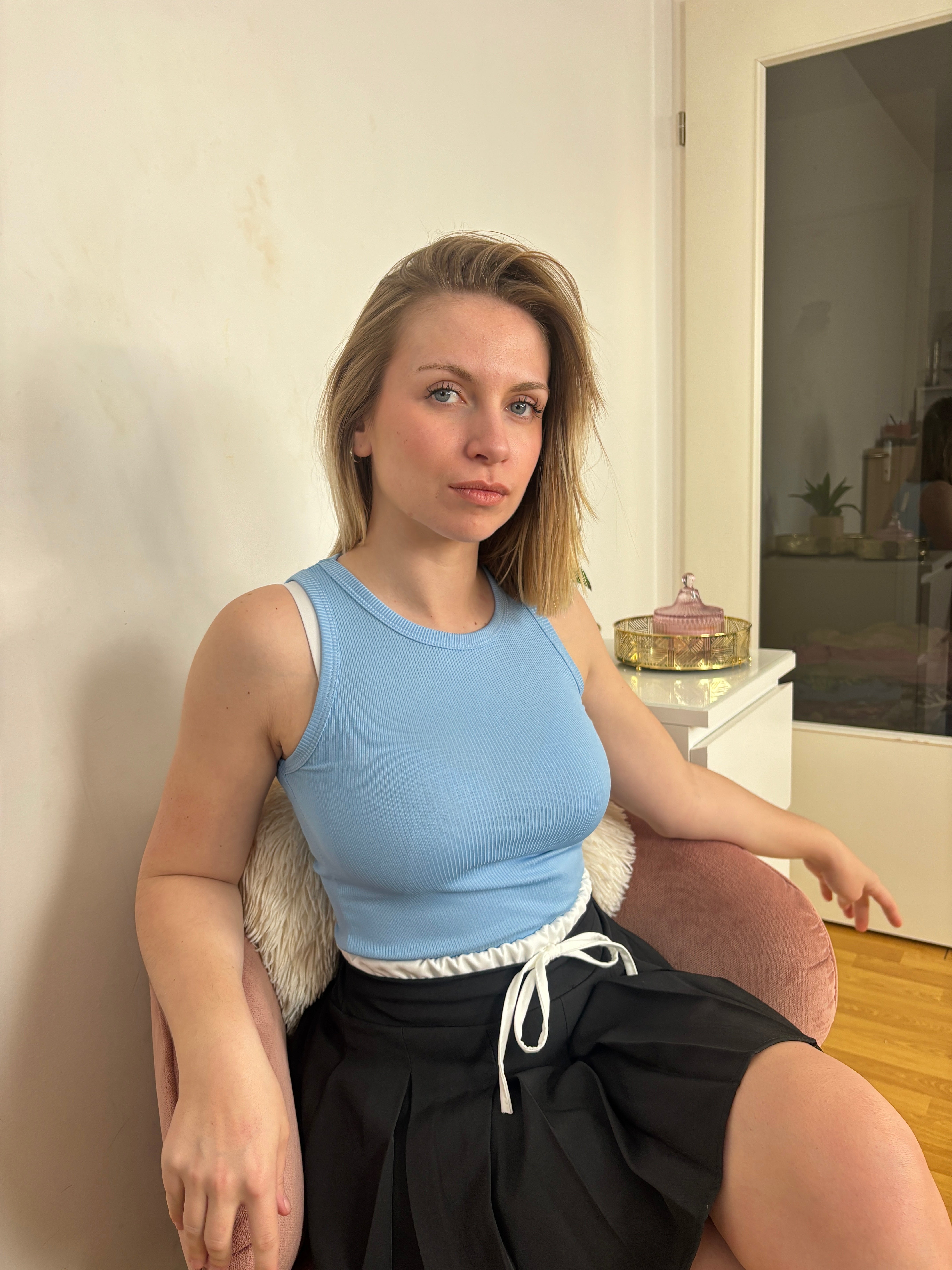 TOP MAEVA BLEU CLAIR