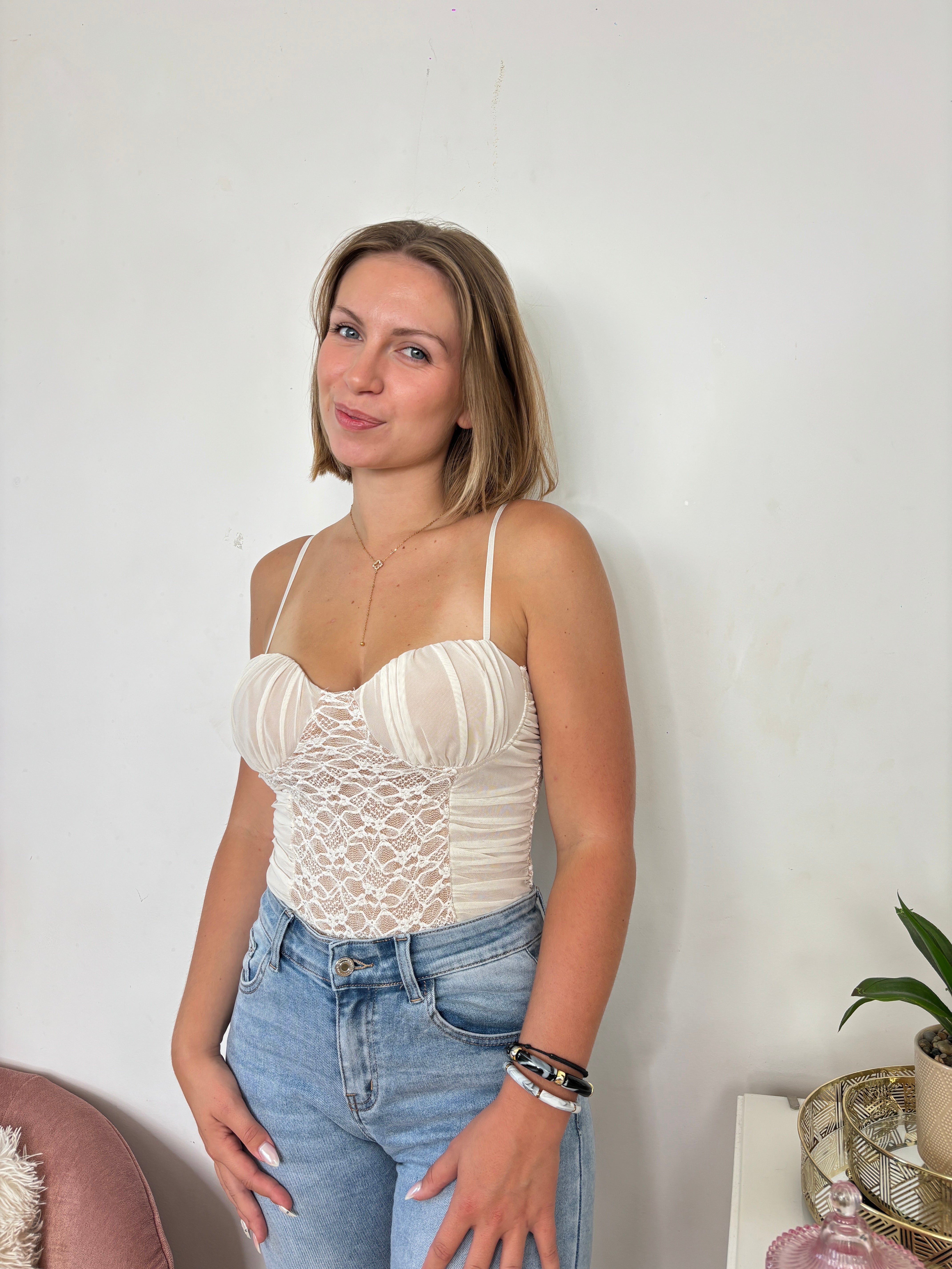 BODY CORSET FANNY BLANC