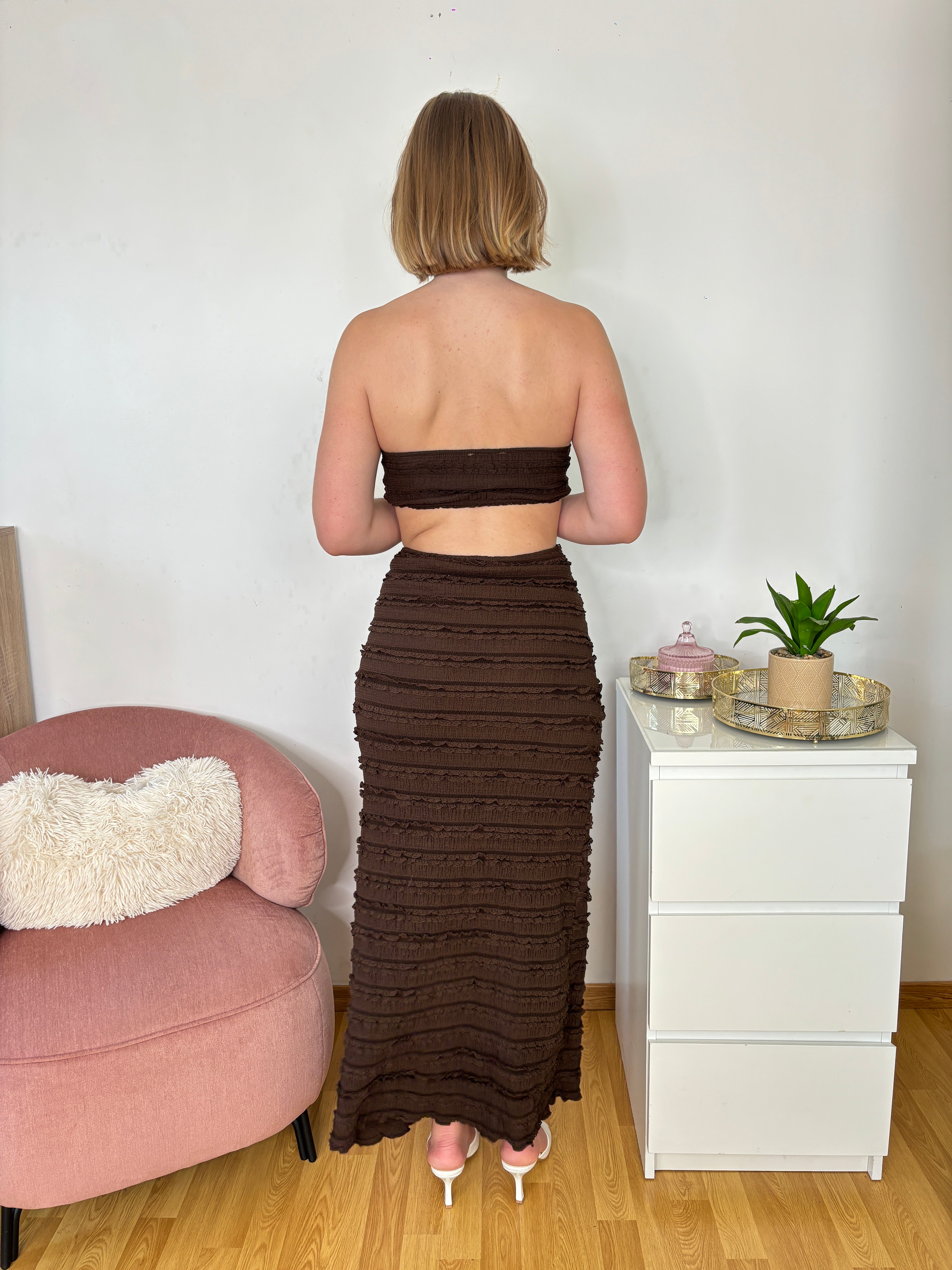 ENSEMBLE COQUILLAGE MARRON