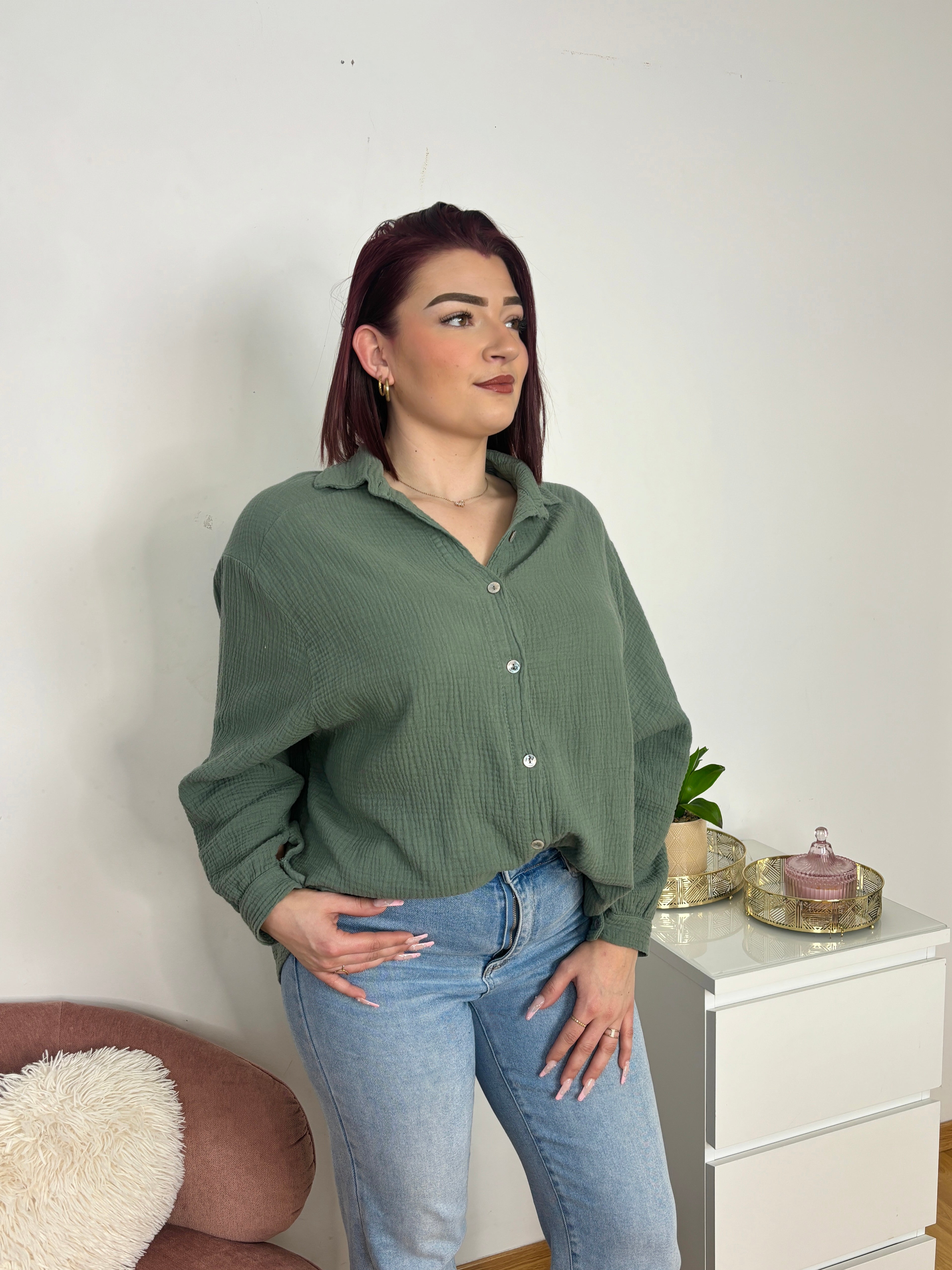 CHEMISE ALICIA KAKI