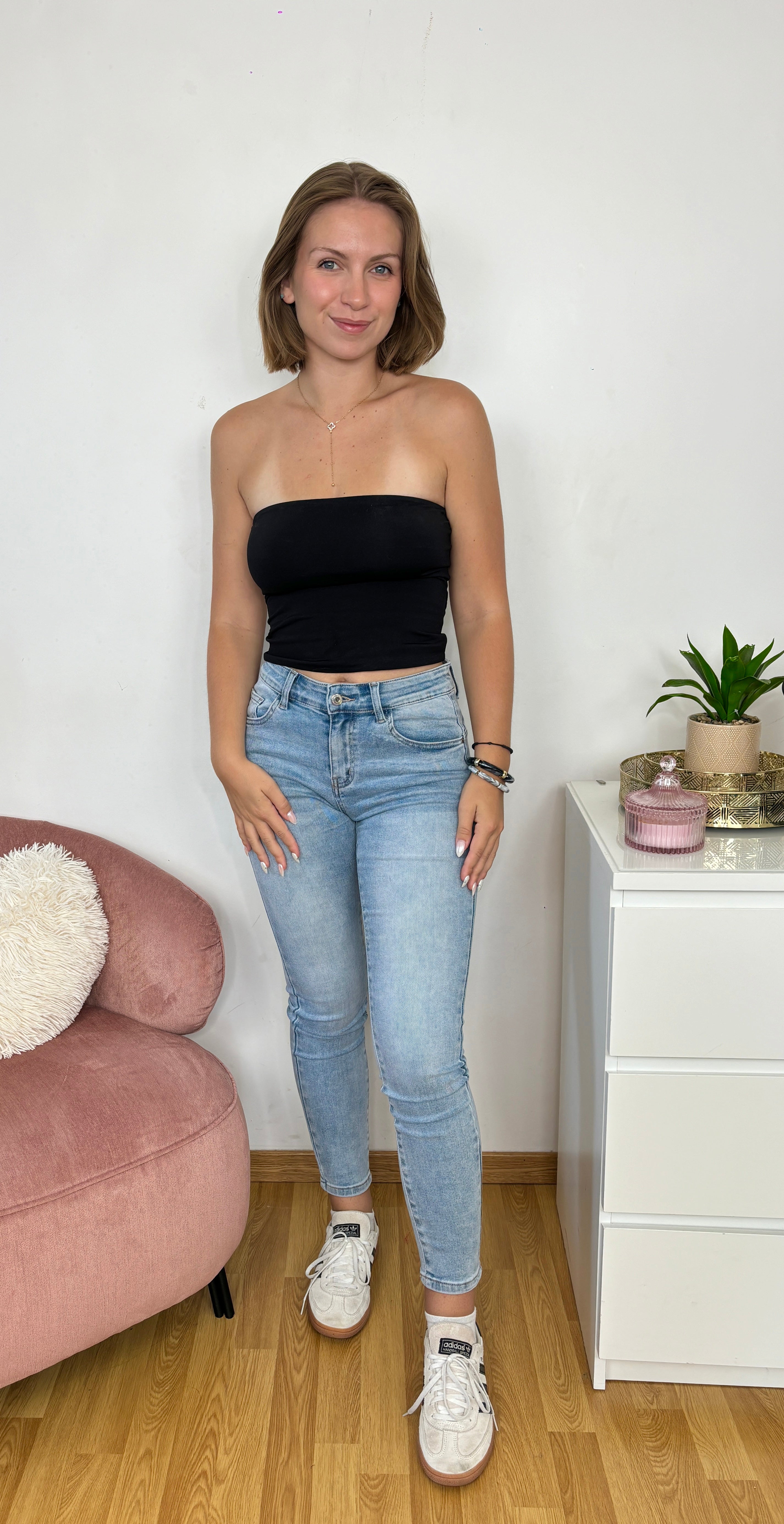 JEANS SKINNY BLEU CLAIR