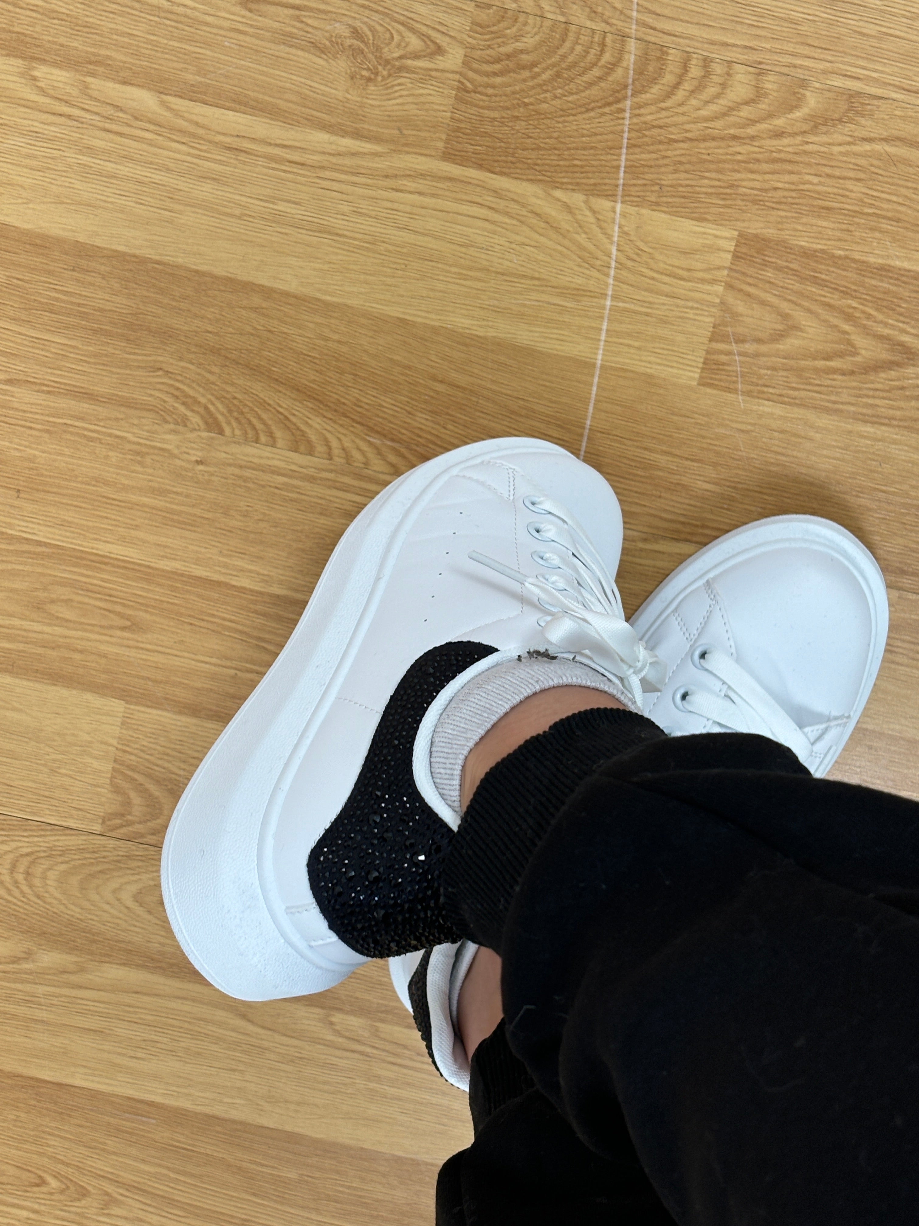 BASKET STRASS BLANC