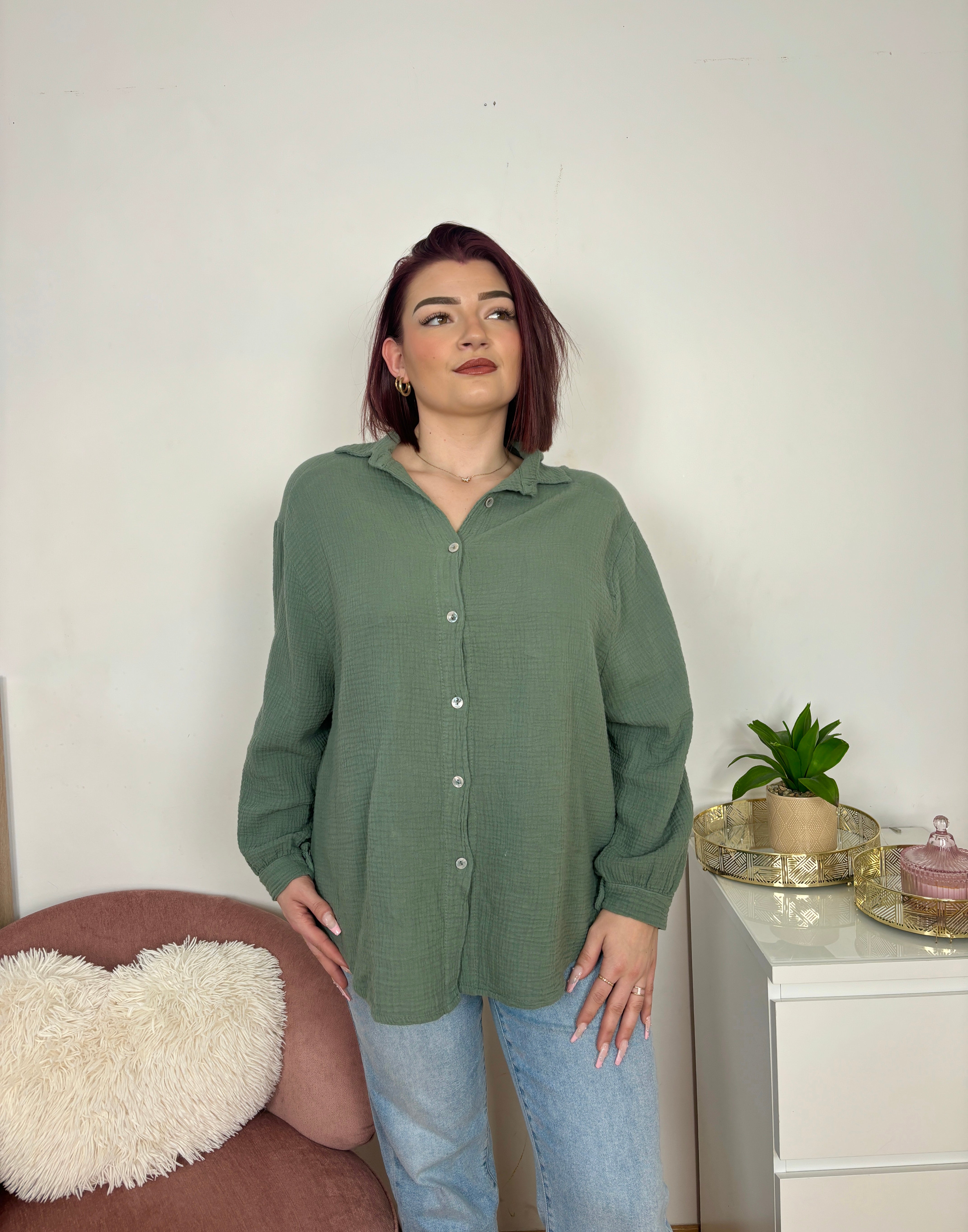 CHEMISE ALICIA KAKI
