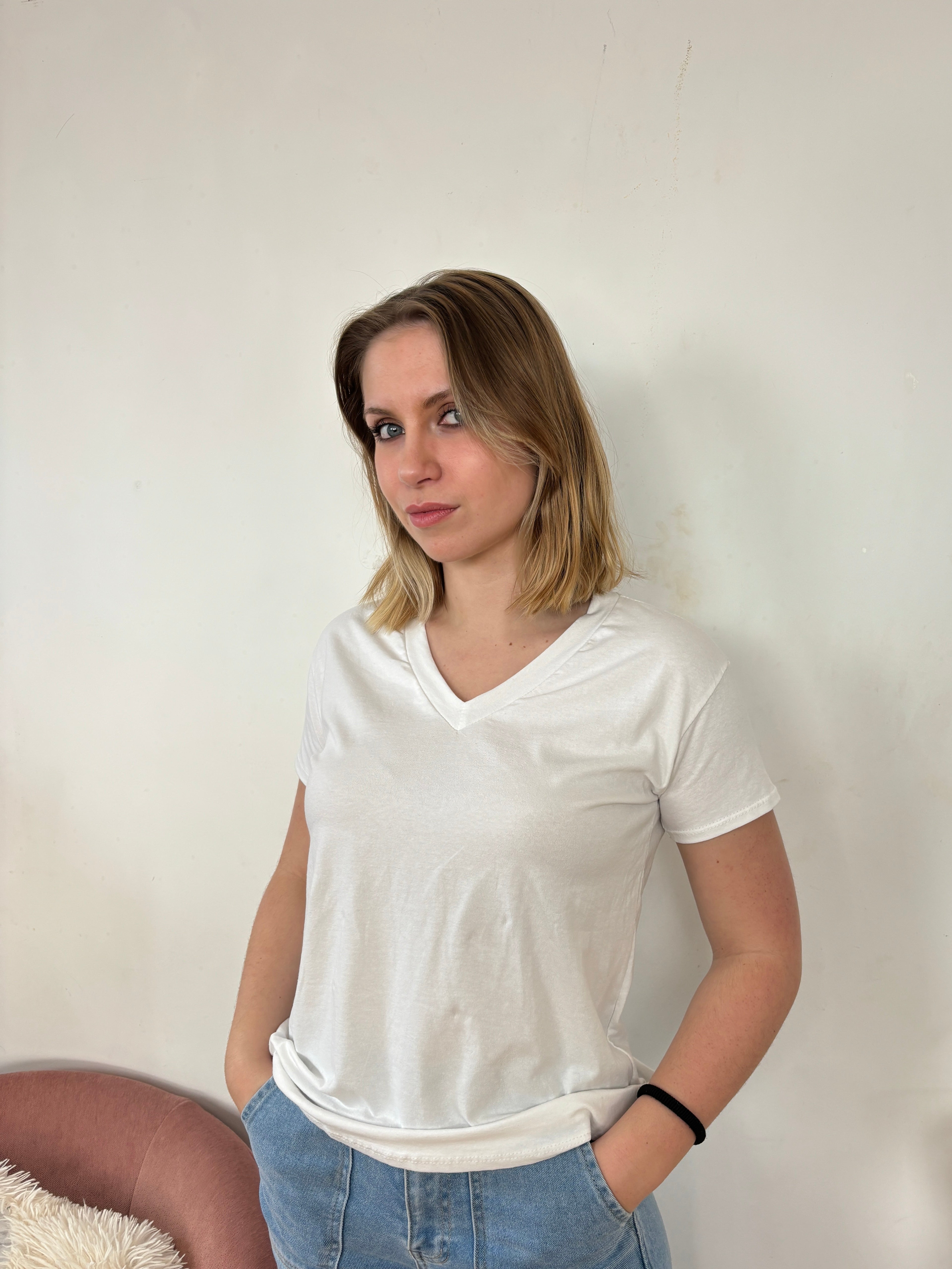 T-SHIRT COTON BLANC
