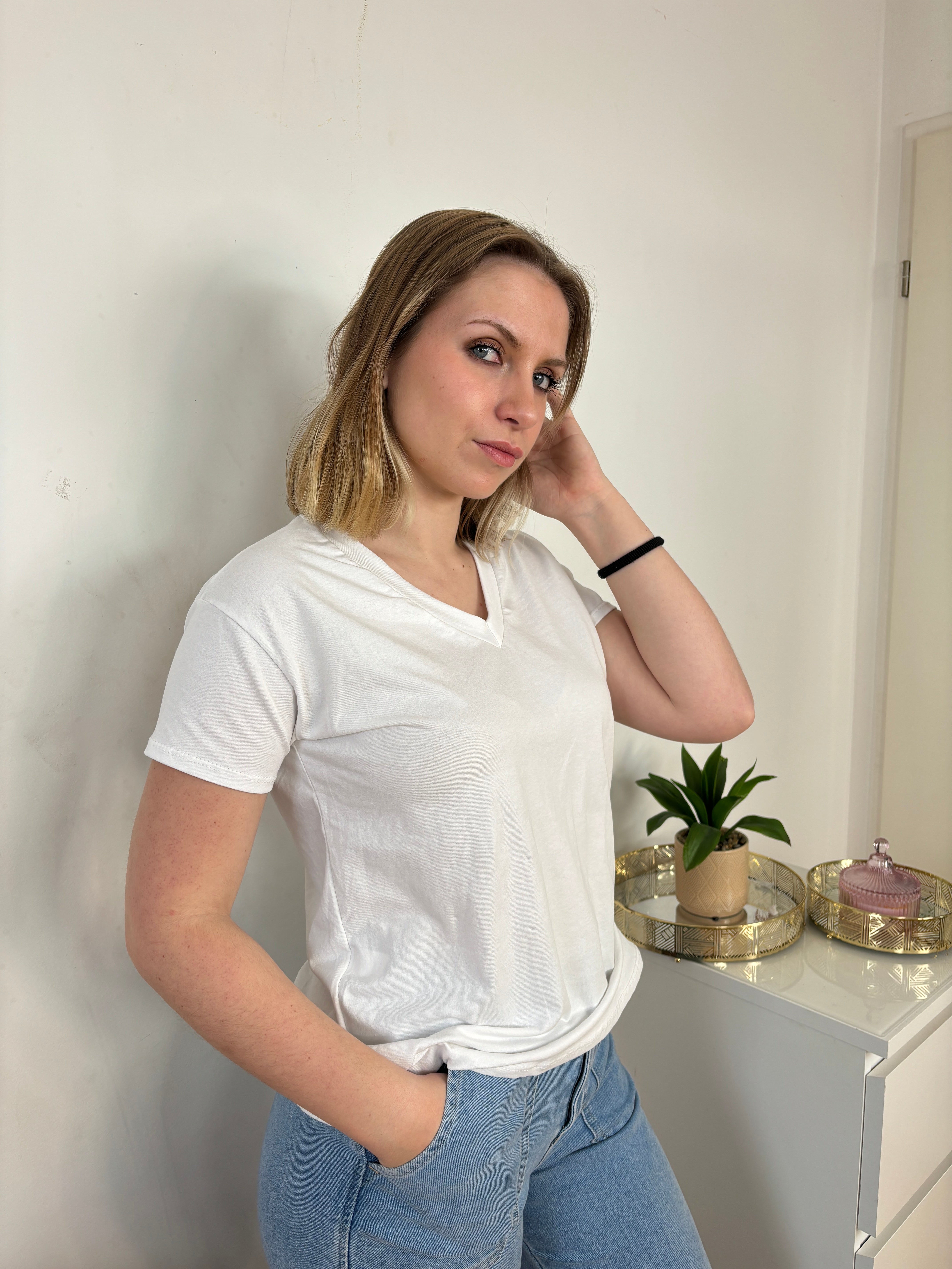 T-SHIRT COTON BLANC