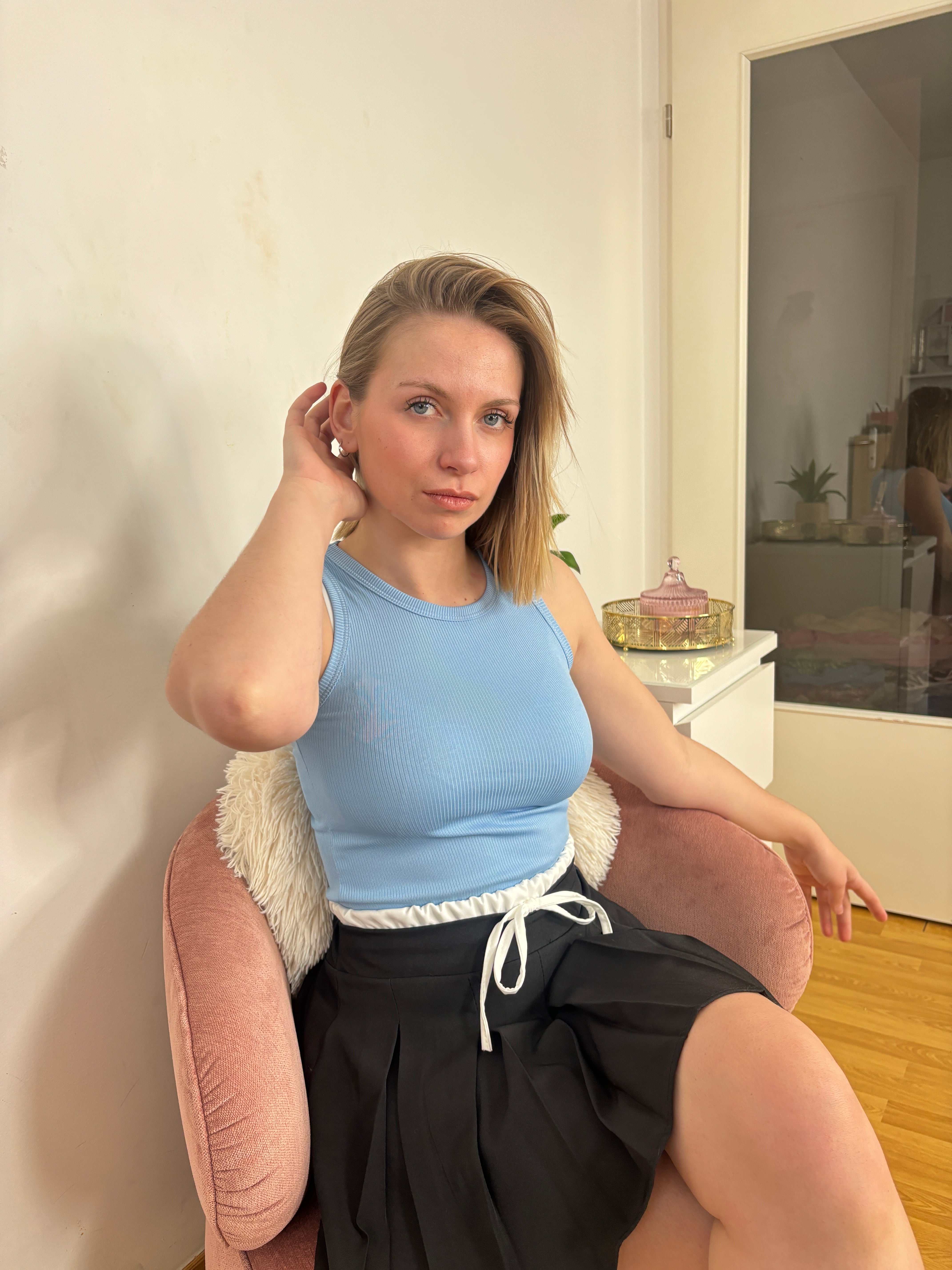 TOP MAEVA BLEU CLAIR