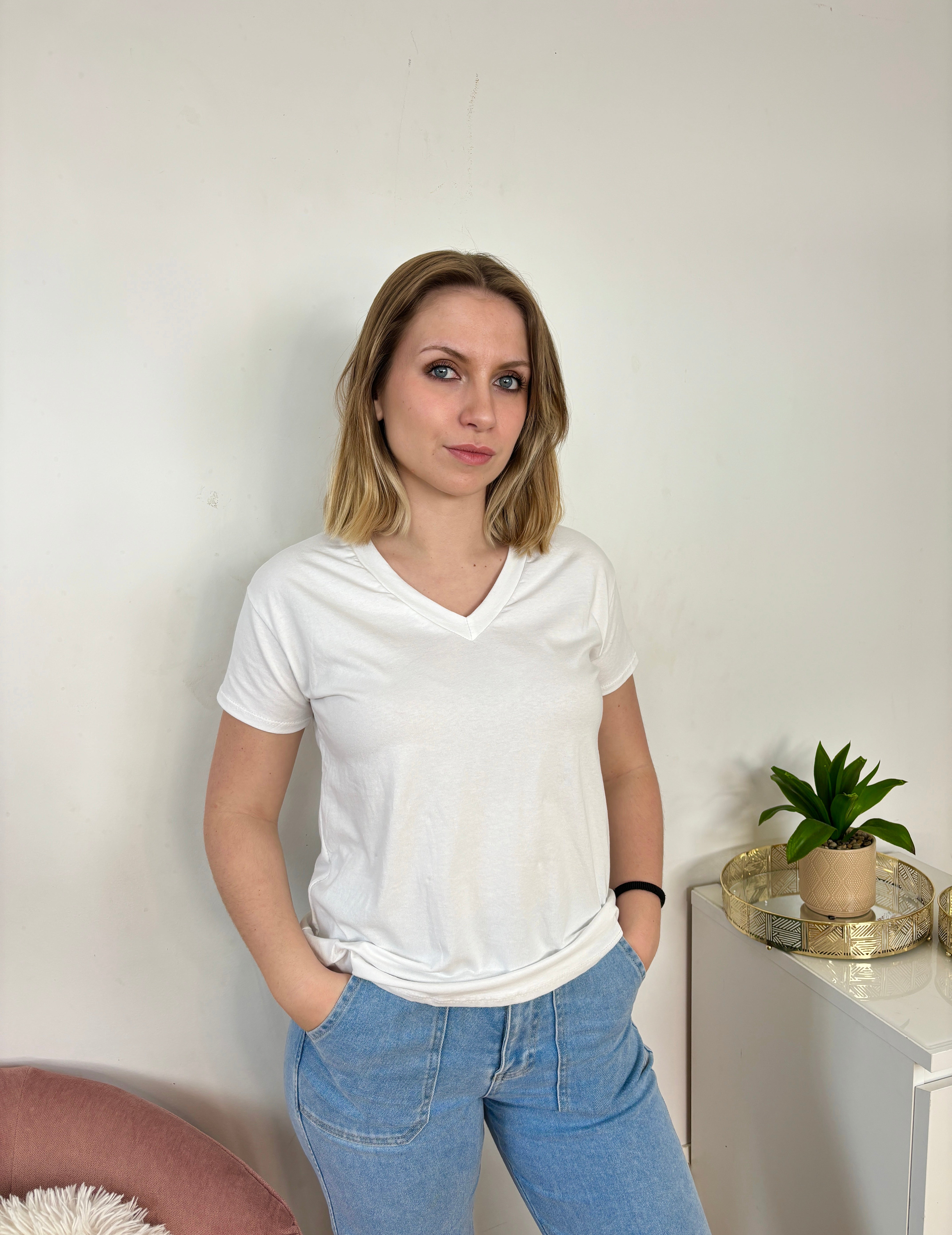 T-SHIRT COTON BLANC