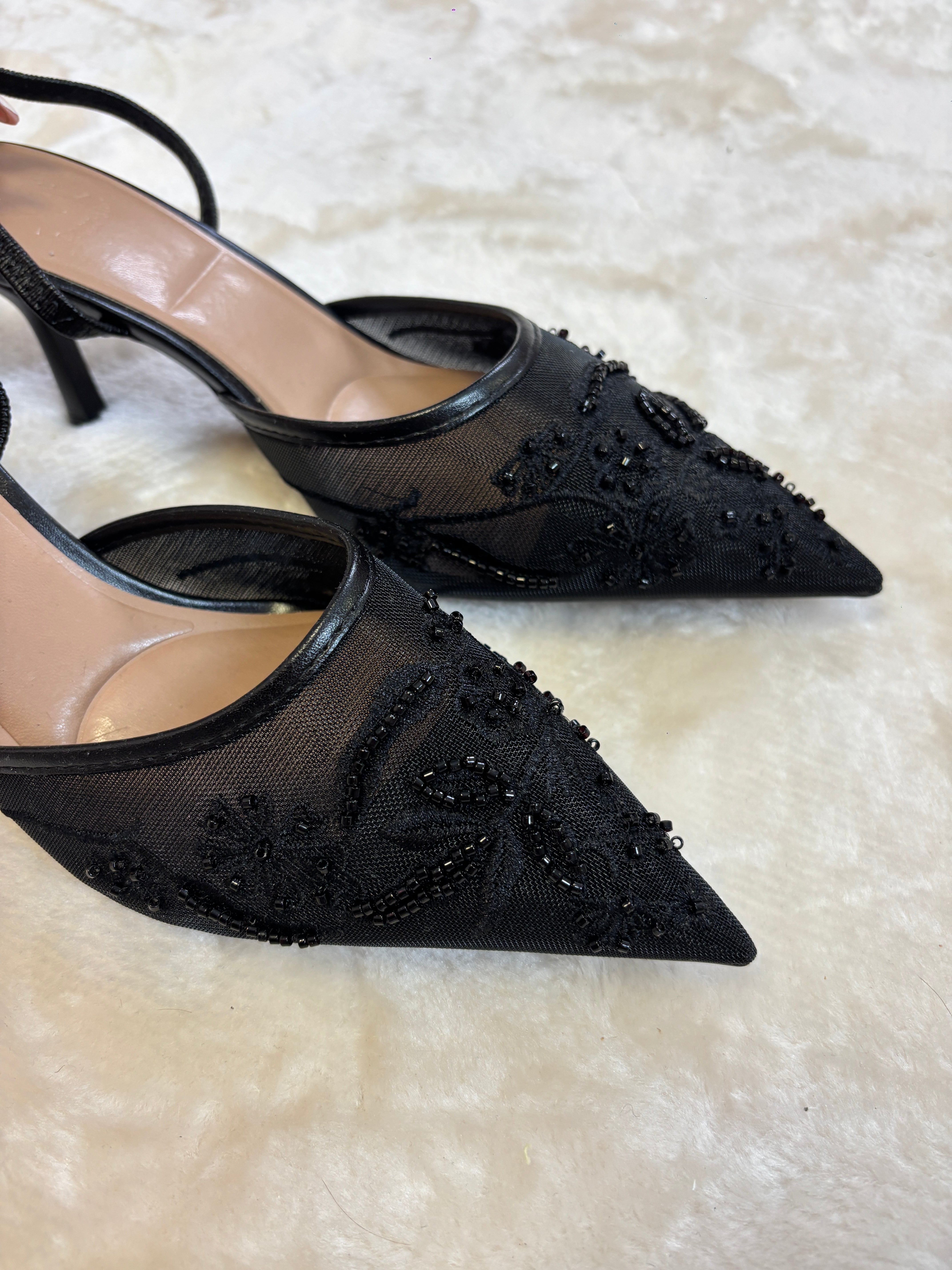 SANDALE TALON NOIR