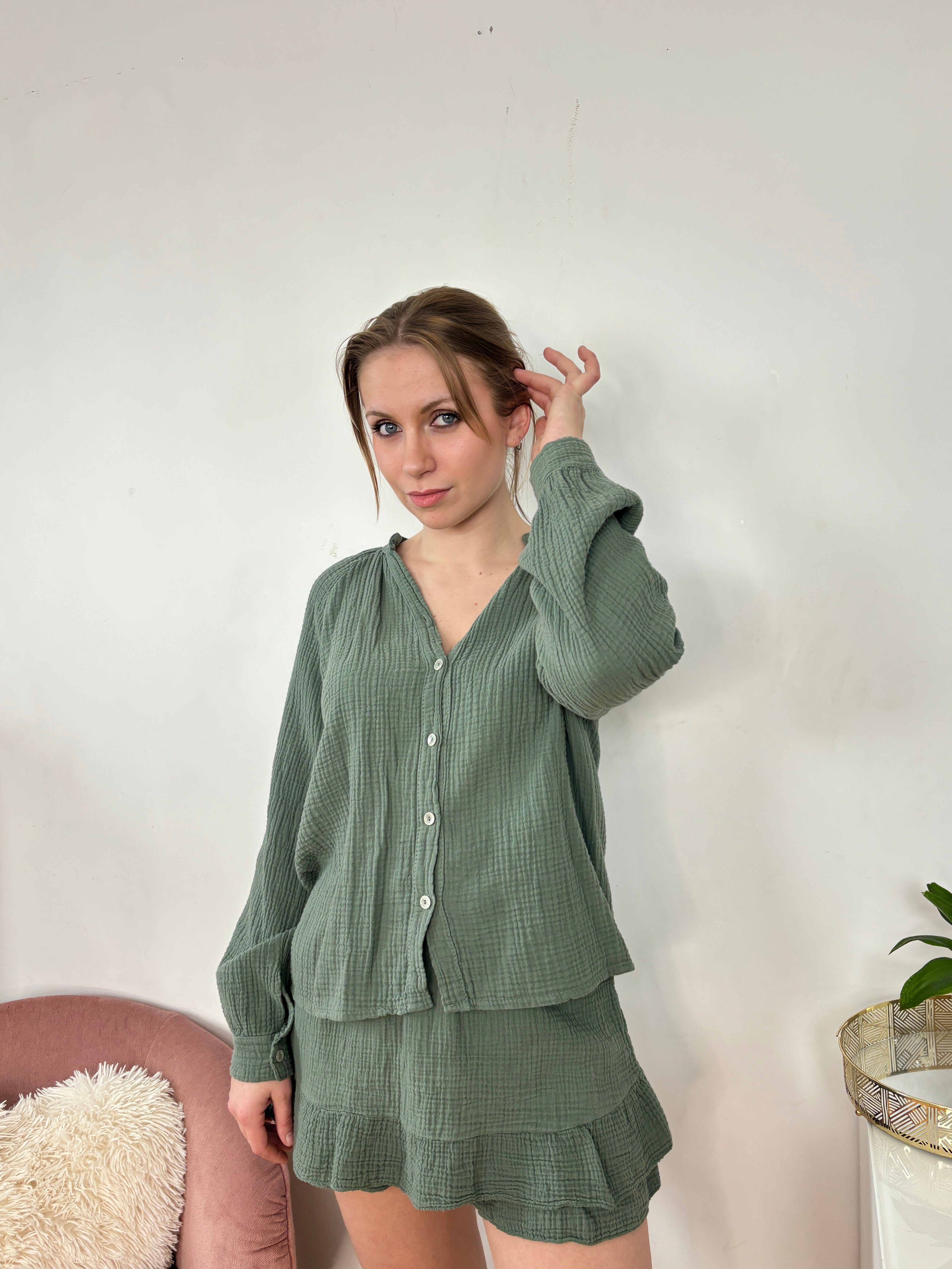 CHEMISE NADÈGE KAKI