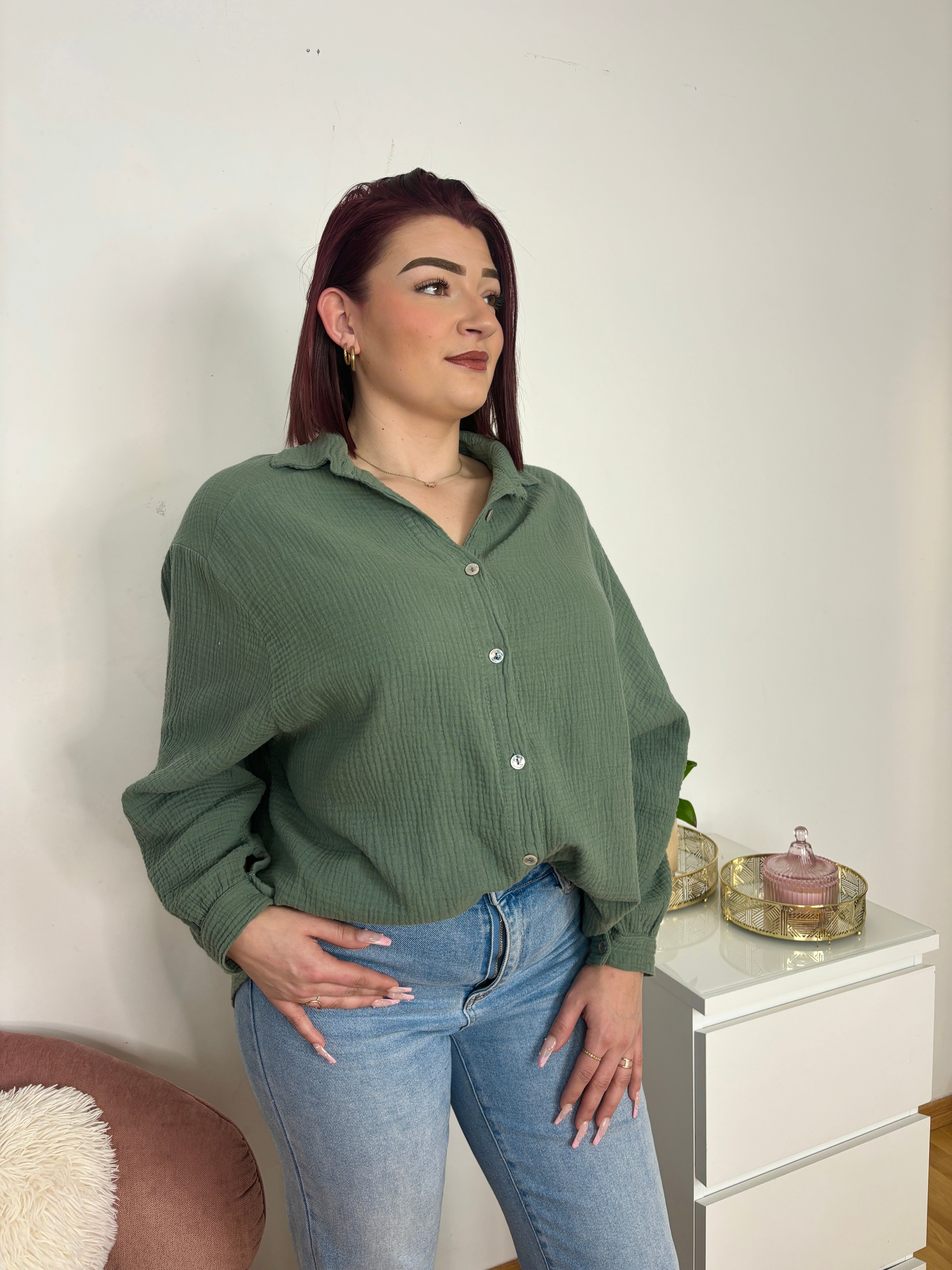 CHEMISE ALICIA KAKI