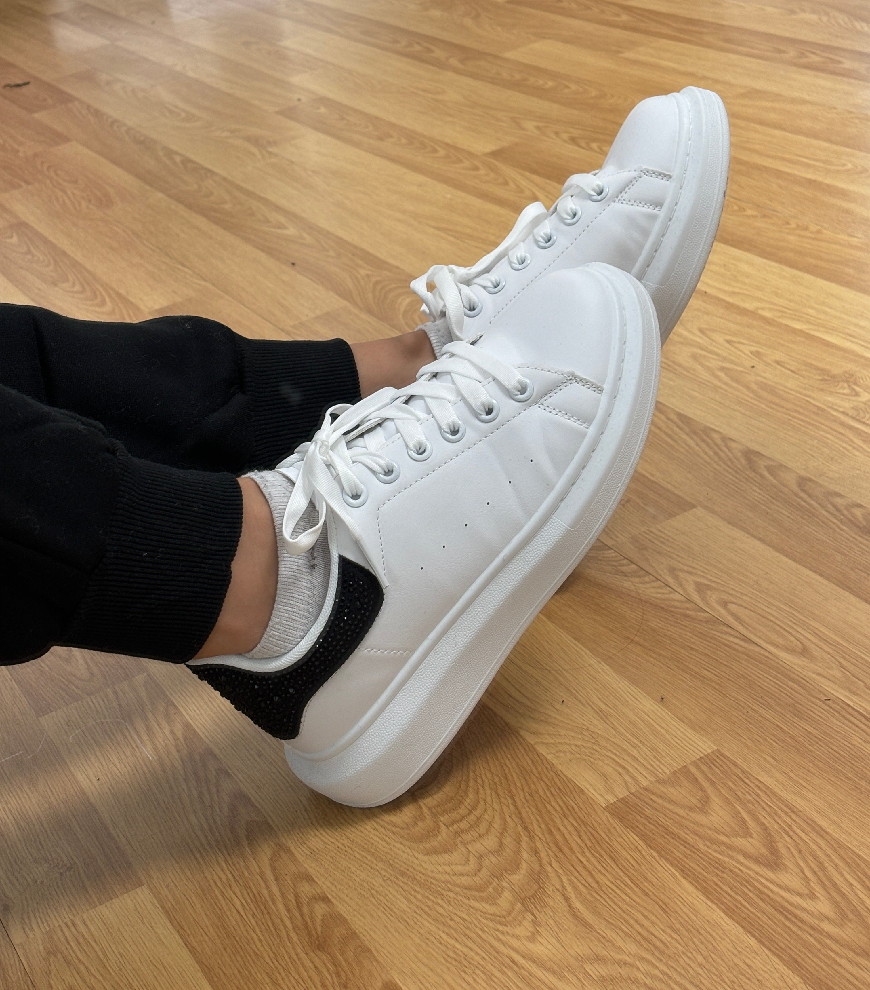 BASKET STRASS BLANC
